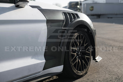 2018-23 Ford Mustang GT500 KR Style Front Side Vented Fenders image 6