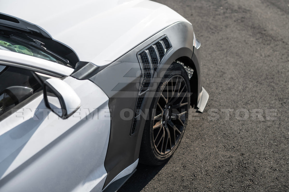 2018-23 Ford Mustang GT500 KR Style Front Side Vented Fenders image 5