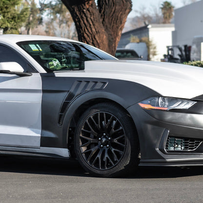 2018-23 Ford Mustang GT500 KR Style Front Side Vented Fenders image 2