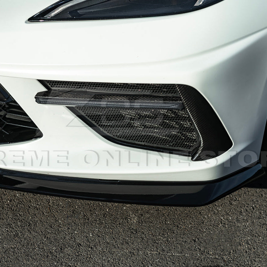 Corvette C8 Stingray DRY CARBON FIBER Front Splitter [Z06 / Z07 Conversion Package] image 15