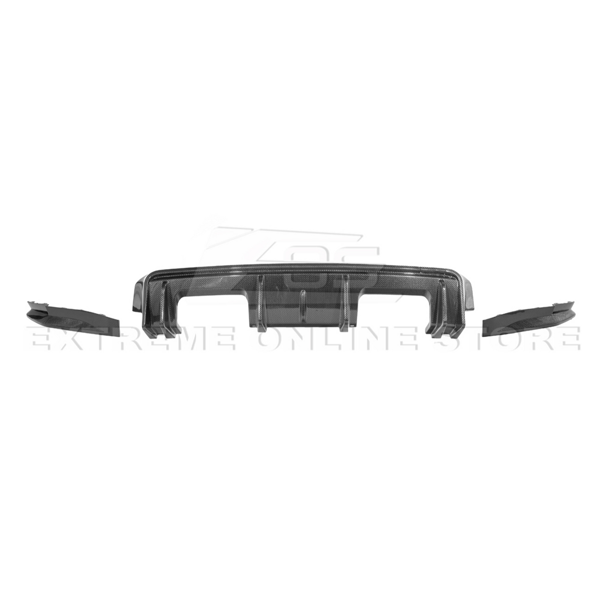 BMW G82 G83 M4 | 3D Style Carbon Fiber Replacement 3Pcs Rear Diffuser Apron image 4