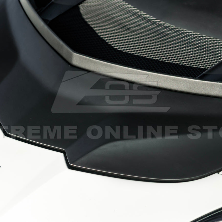 Corvette C8 ZR1 MATTE BLACK Front Bumper Vented Extractor Hood image 19