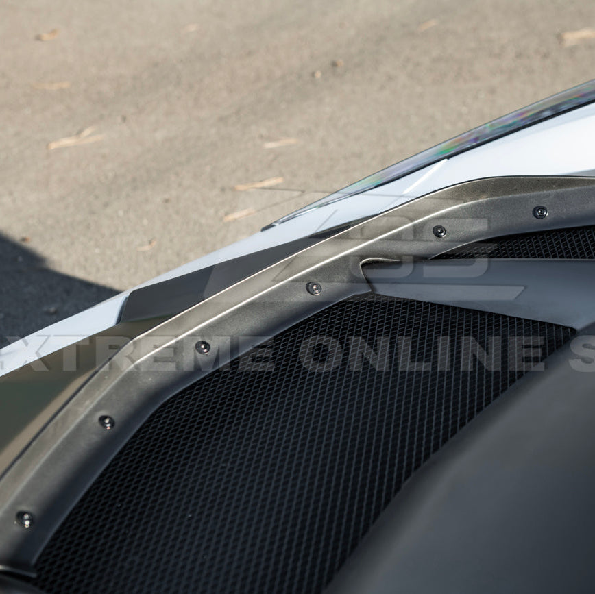 Corvette C8 ZR1 MATTE BLACK Front Bumper Vented Extractor Hood image 23