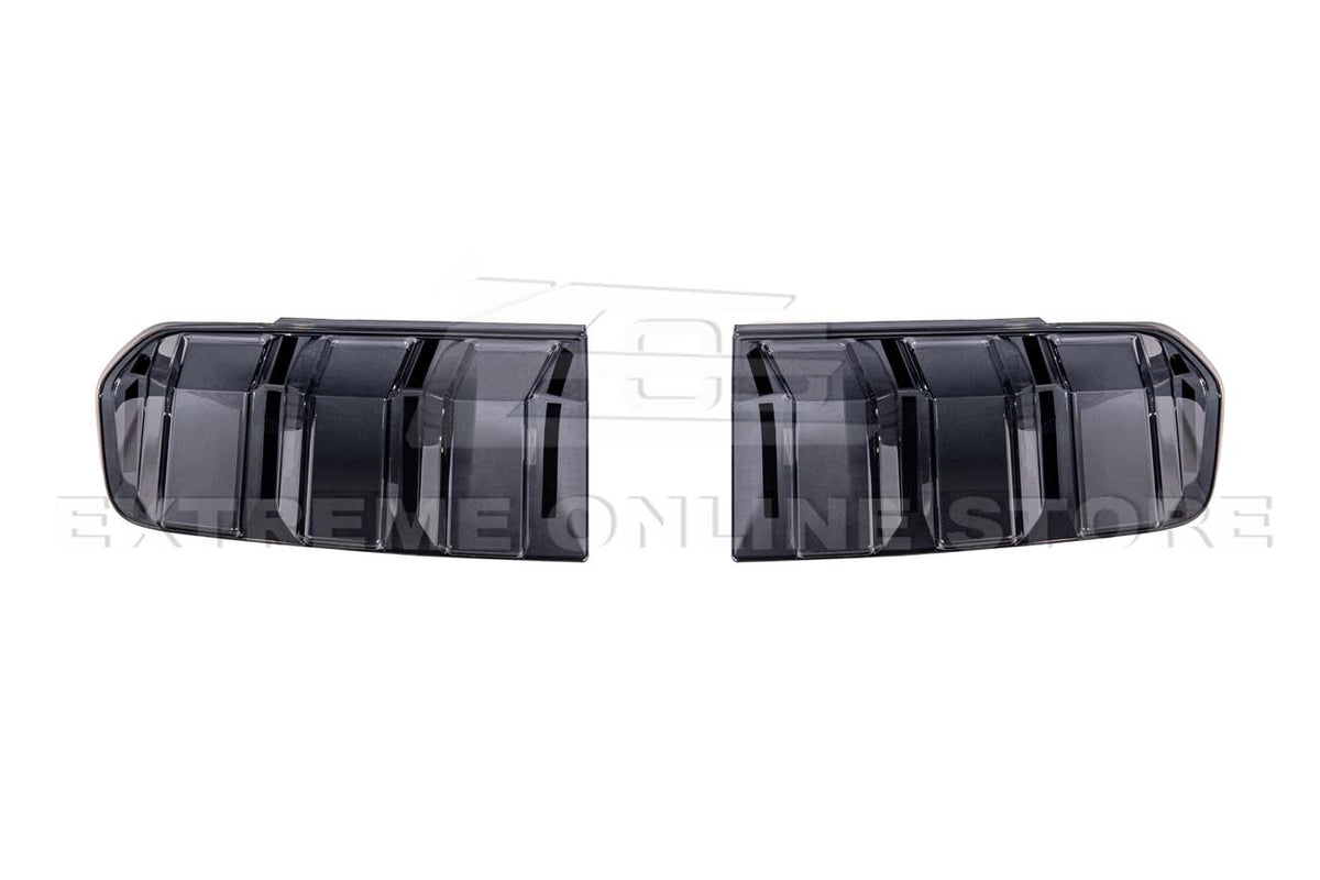 2024-Up Mustang Smoke Tinted Rear Tail Light Trim Bezel Cover image 8
