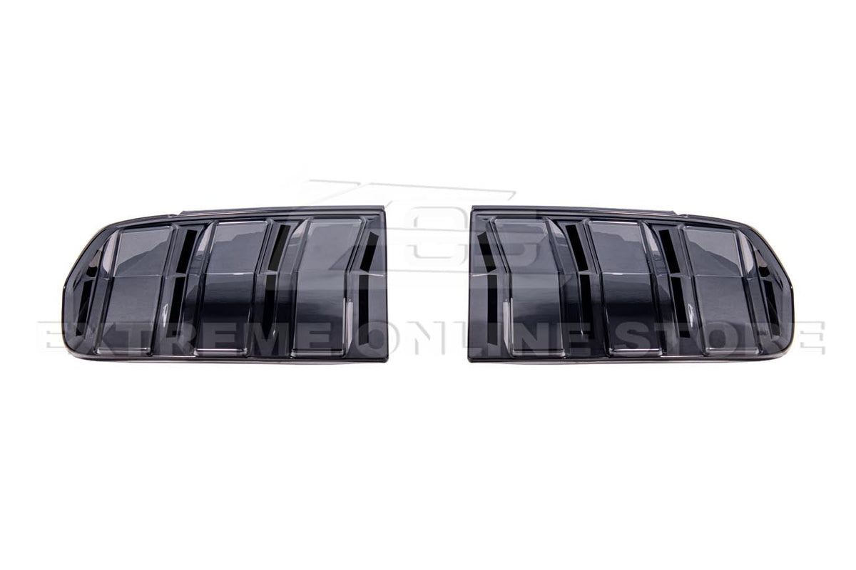 2024-Up Mustang Smoke Tinted Rear Tail Light Trim Bezel Cover image 9