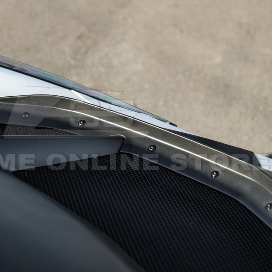 Corvette C8 ZR1 MATTE BLACK Front Bumper Vented Extractor Hood image 24