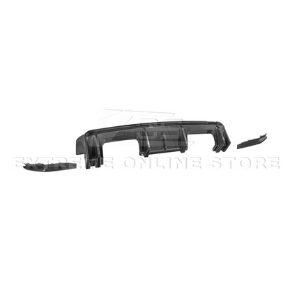 BMW G82 G83 M4 | 3D Style Carbon Fiber Replacement 3Pcs Rear Diffuser Apron image 3