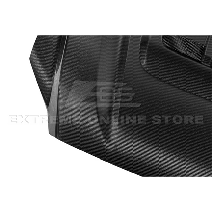 2022-Up Toyota Tundra | EOS CARBON FIBER Front Vented Hood Cover w/ Side Vent image 31