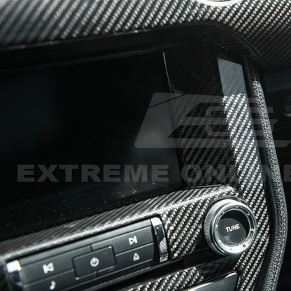 2015-23 Ford Mustang DRY CARBON FIBER Center Console Control Panel Cover image 3