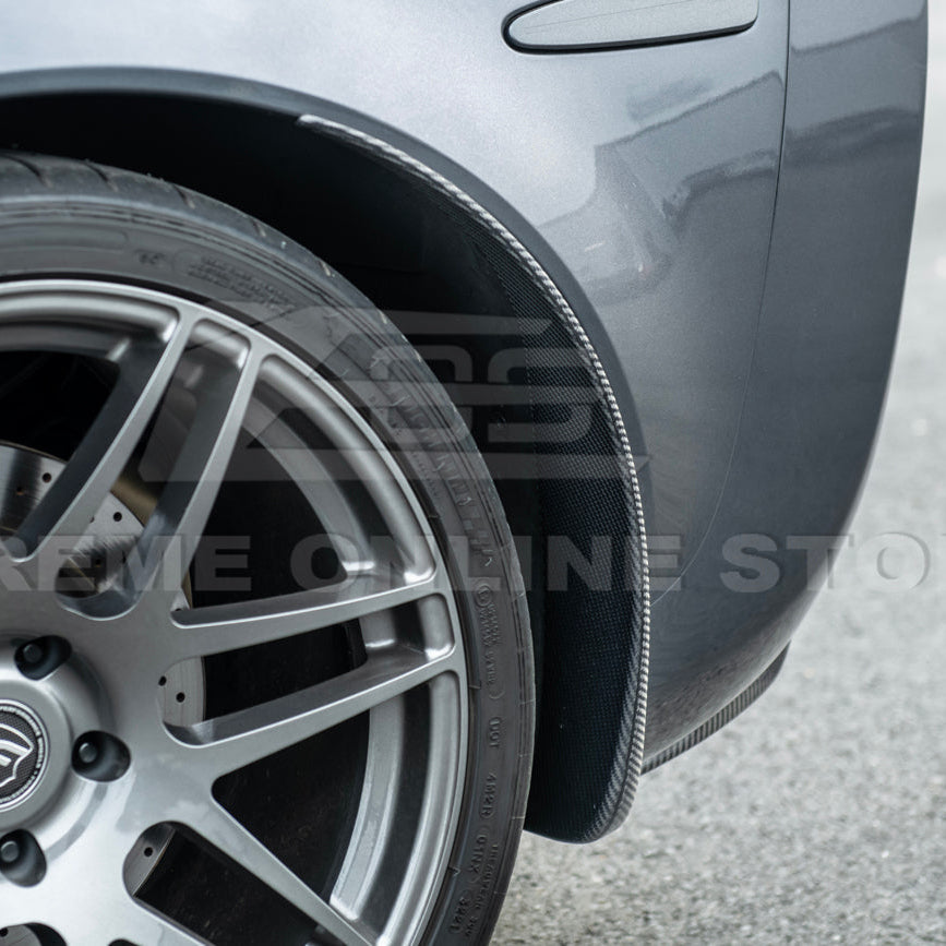 2005-13 Corvette C6 Z06 ZR1 Extended DRY CARBON FIBER Rear Splash Guard Mud Flaps image 10
