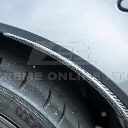 2005-13 Corvette C6 Z06 ZR1 Extended DRY CARBON FIBER Rear Splash Guard Mud Flaps image 11