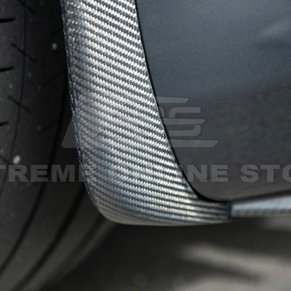 2005-13 Corvette C6 Z06 ZR1 Extended DRY CARBON FIBER Rear Splash Guard Mud Flaps image 12