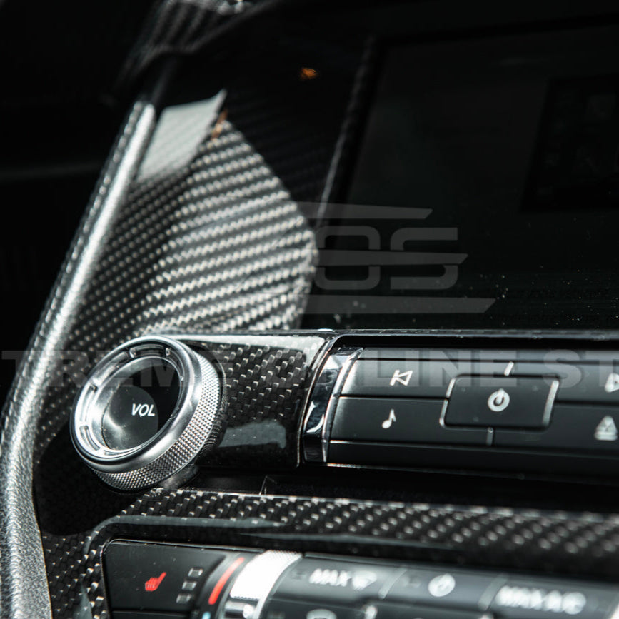 2015-23 Ford Mustang DRY CARBON FIBER Center Console Control Panel Cover image 11
