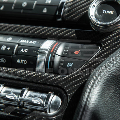 2015-23 Ford Mustang DRY CARBON FIBER Center Console Control Panel Cover image 12