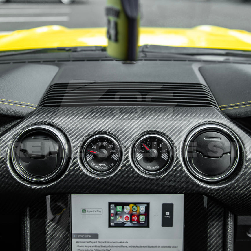 2015-23 Ford Mustang DRY CARBON FIBER Instrument Dashboard Panel Trim image 5