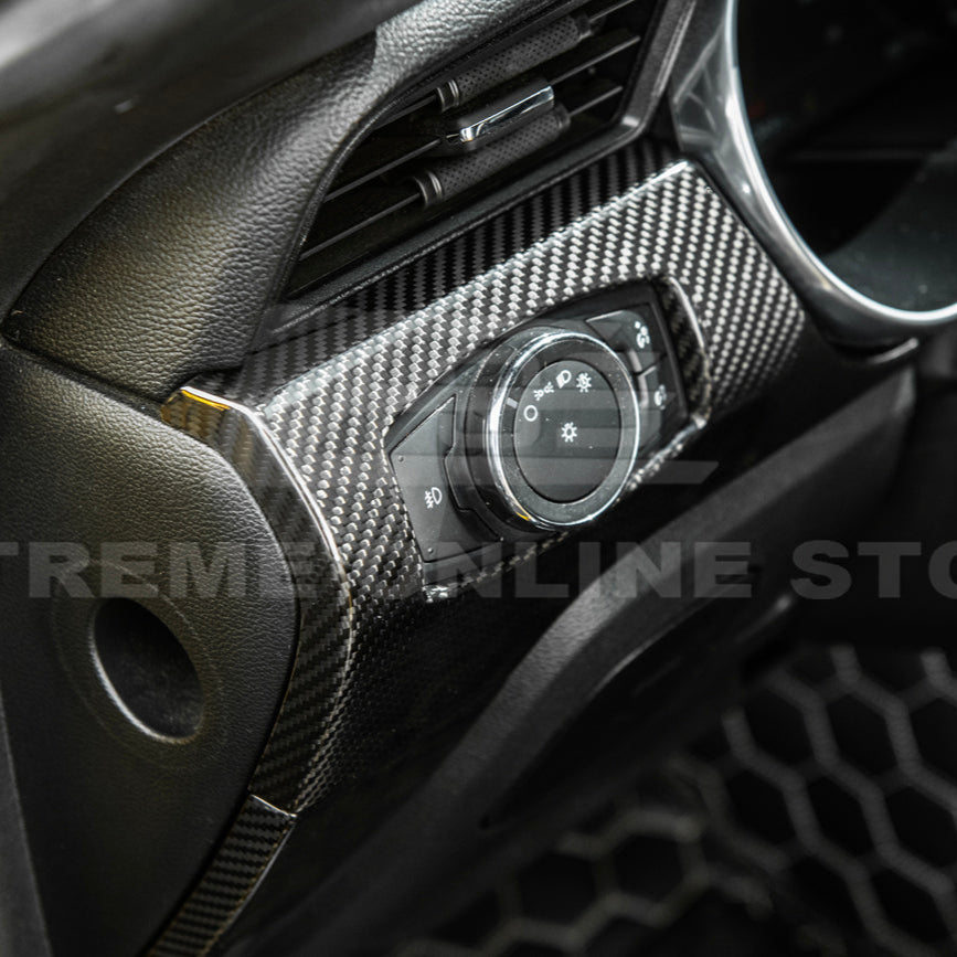 2015-23 Ford Mustang DRY CARBON FIBER Instrument Dashboard Panel Trim image 14
