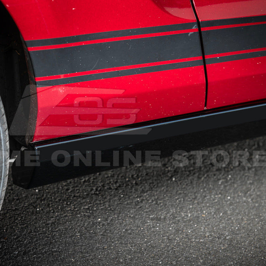 2010-14 Ford S197 Mustang GT500 Style Side Skirts Extension Pair image 28
