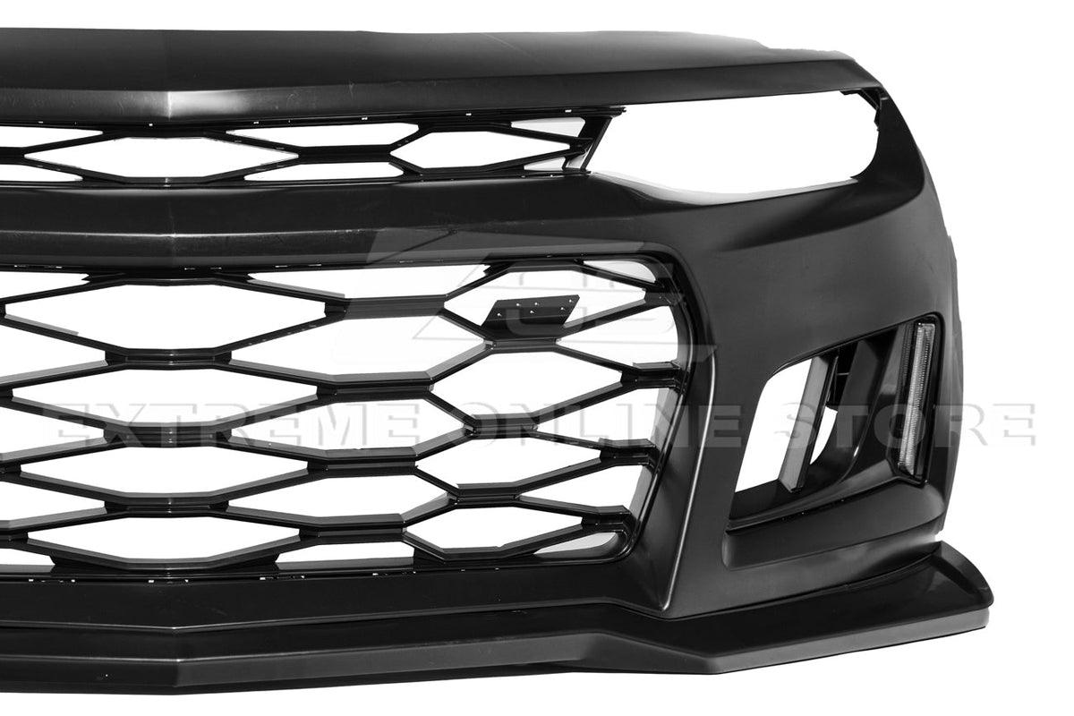2016-18 Camaro ZL1 Conversion Front Bumper Kit With DRL Light image 12
