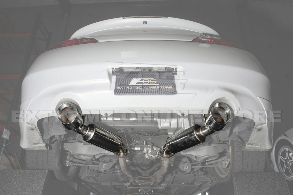 Nissan 370Z | Infiniti Q60 | G37 Coupe Axle Back 4.5 Dual Tips Exhaust image 6