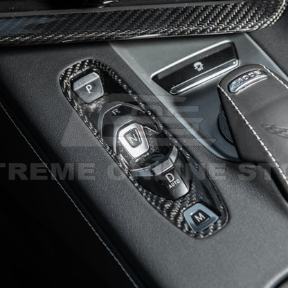 Corvette C8 DRY CARBON FIBER Gear Switch Control Panel Trim Cover Overlay image 5