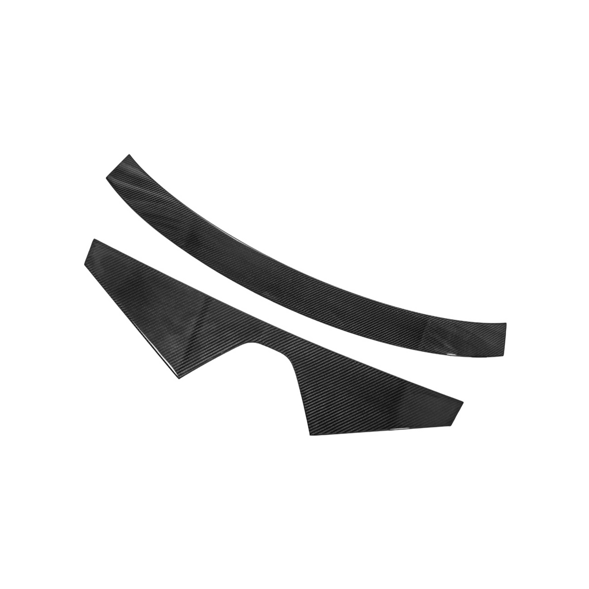 2020-Up Corvette C8 DRY CARBON FIBER Windshield Upper Molding Trim image 2