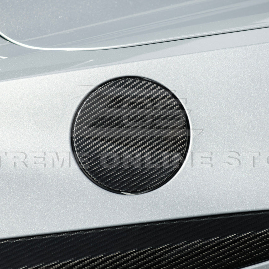 2020-Up Corvette C8 | DRY CARBON FIBER Side Fender Fuel Tank Gas Lid Cover image 8