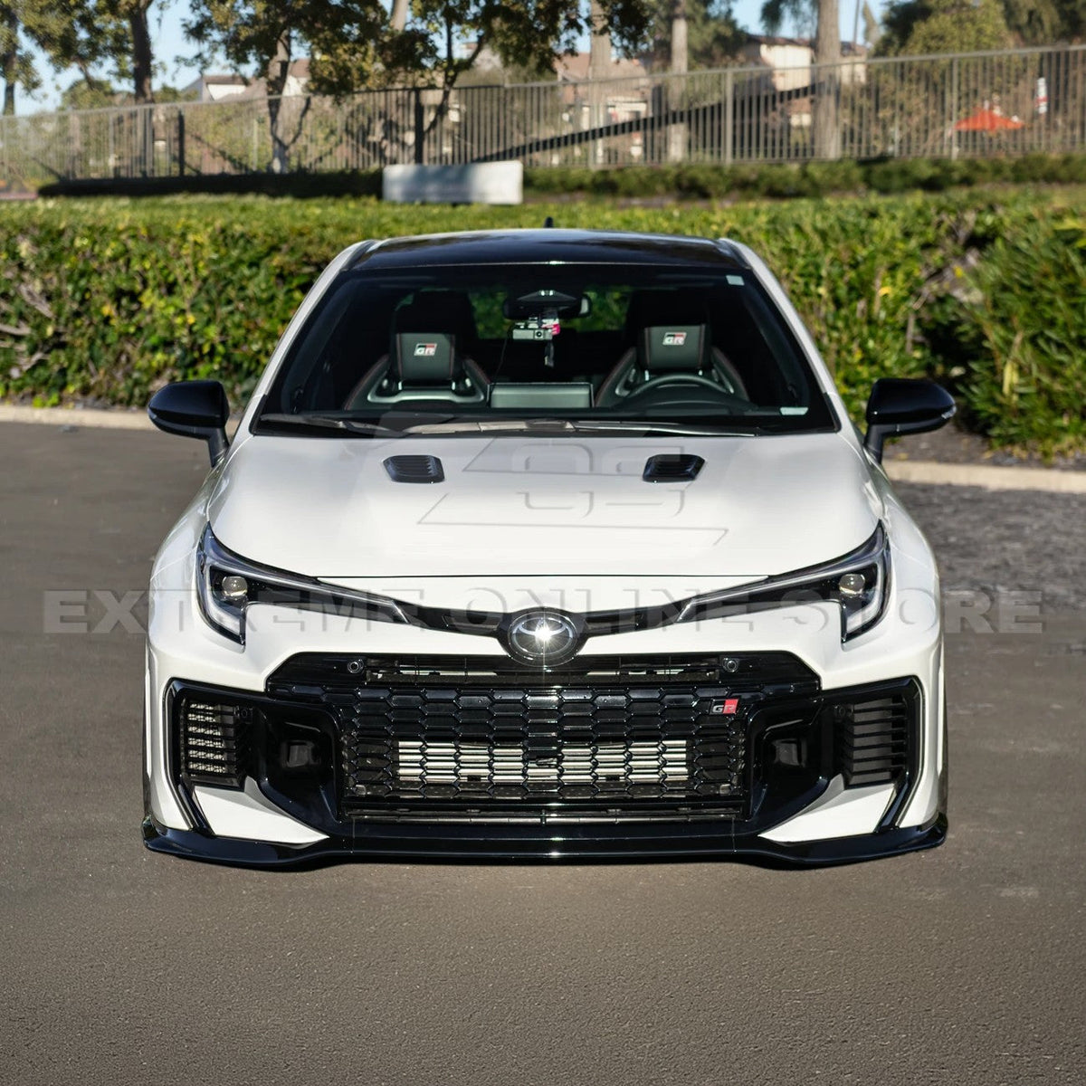 2025-Up Toyota GR Corolla Glossy Black Front Lip Side Skirts Rear Wing Spoiler image 5