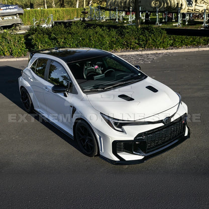 2025-Up Toyota GR Corolla Glossy Black Front Lip Side Skirts Rear Wing Spoiler image 6
