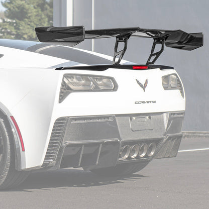 Corvette C7 ZR1 ZTK Conversion Rear Spoiler High Wing With Wing Riser image 33