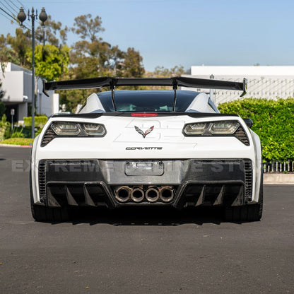 Corvette C7 ZR1 ZTK Conversion Rear Spoiler High Wing With Wing Riser image 36