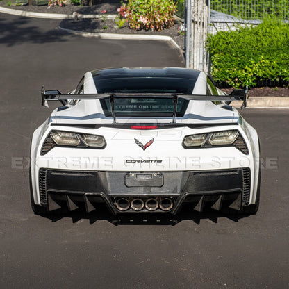 Corvette C7 ZR1 ZTK Conversion Rear Spoiler High Wing With Wing Riser image 7