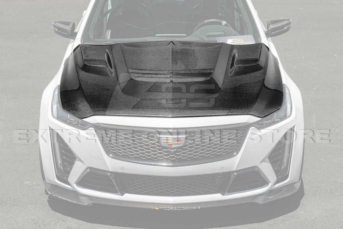 2020-Up Cadillac CT5 Front Vented Hood Trim Cover image 3
