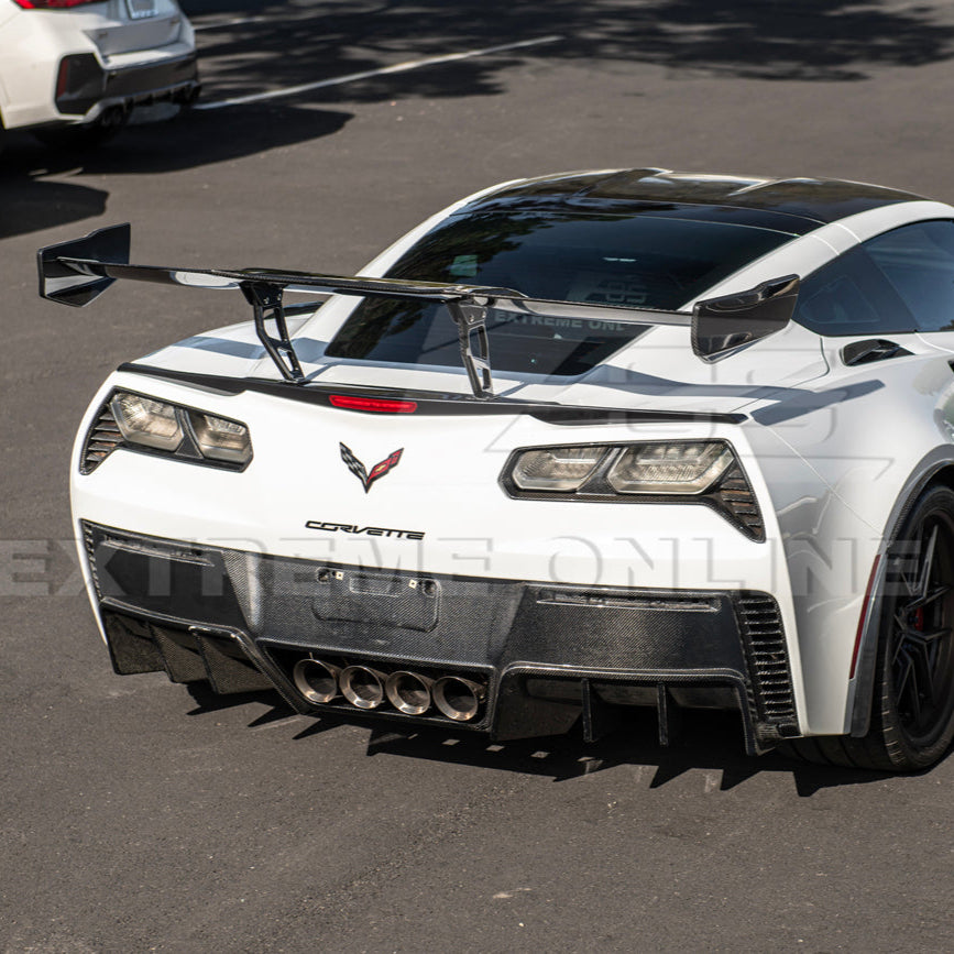 Corvette C7 ZR1 ZTK Conversion Rear Spoiler High Wing With Wing Riser image 39
