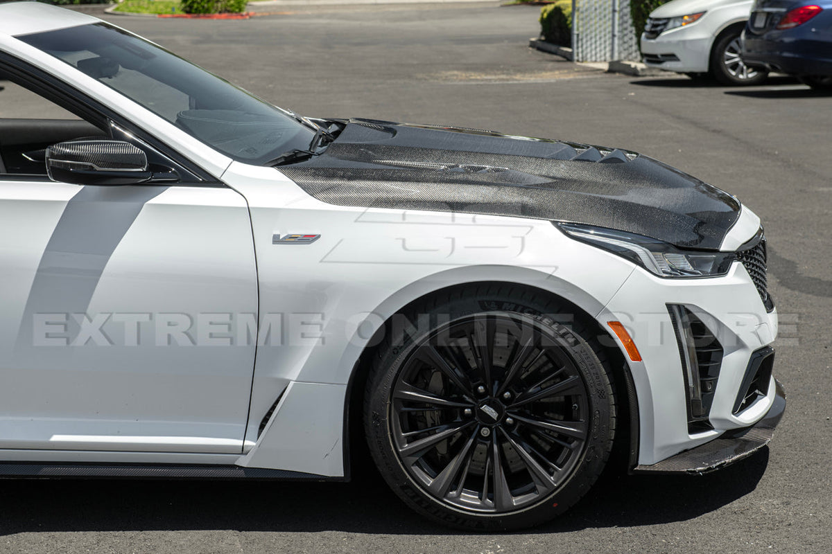 2020-Up Cadillac CT5 Front Vented Hood Trim Cover image 6