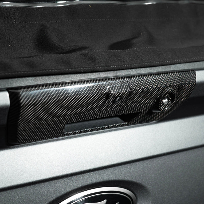 2021-Up Ford F-150 | DRY CARBON FIBER Rear Trunk Tailgate Handle Assembly Cover image 7