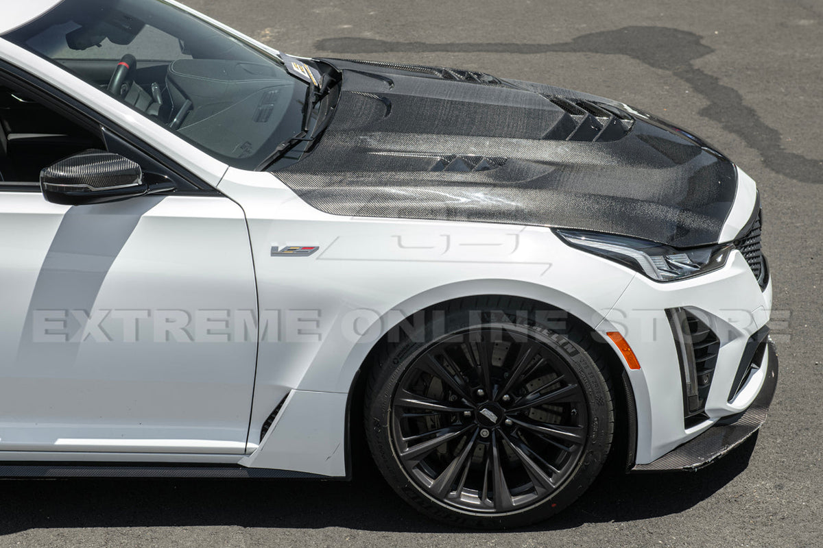 2020-Up Cadillac CT5 Front Vented Hood Trim Cover image 5