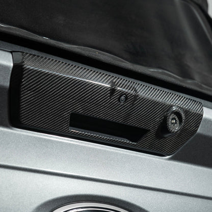 2021-Up Ford F-150 | DRY CARBON FIBER Rear Trunk Tailgate Handle Assembly Cover image 8