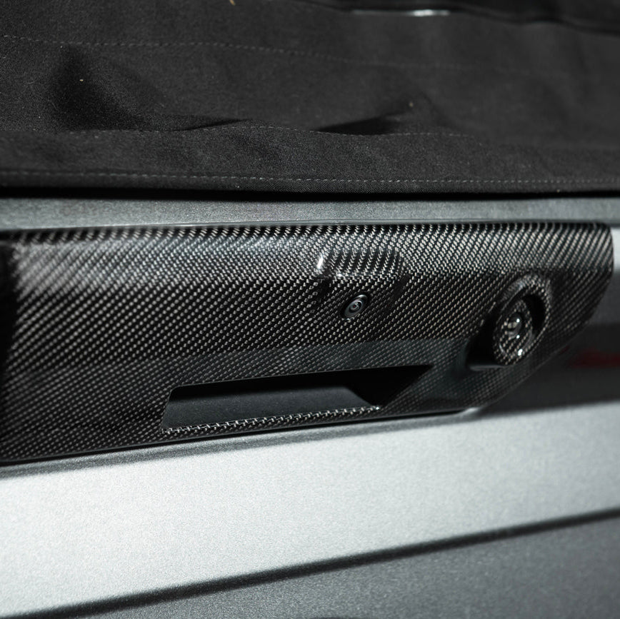 2021-Up Ford F-150 | DRY CARBON FIBER Rear Trunk Tailgate Handle Assembly Cover image 9
