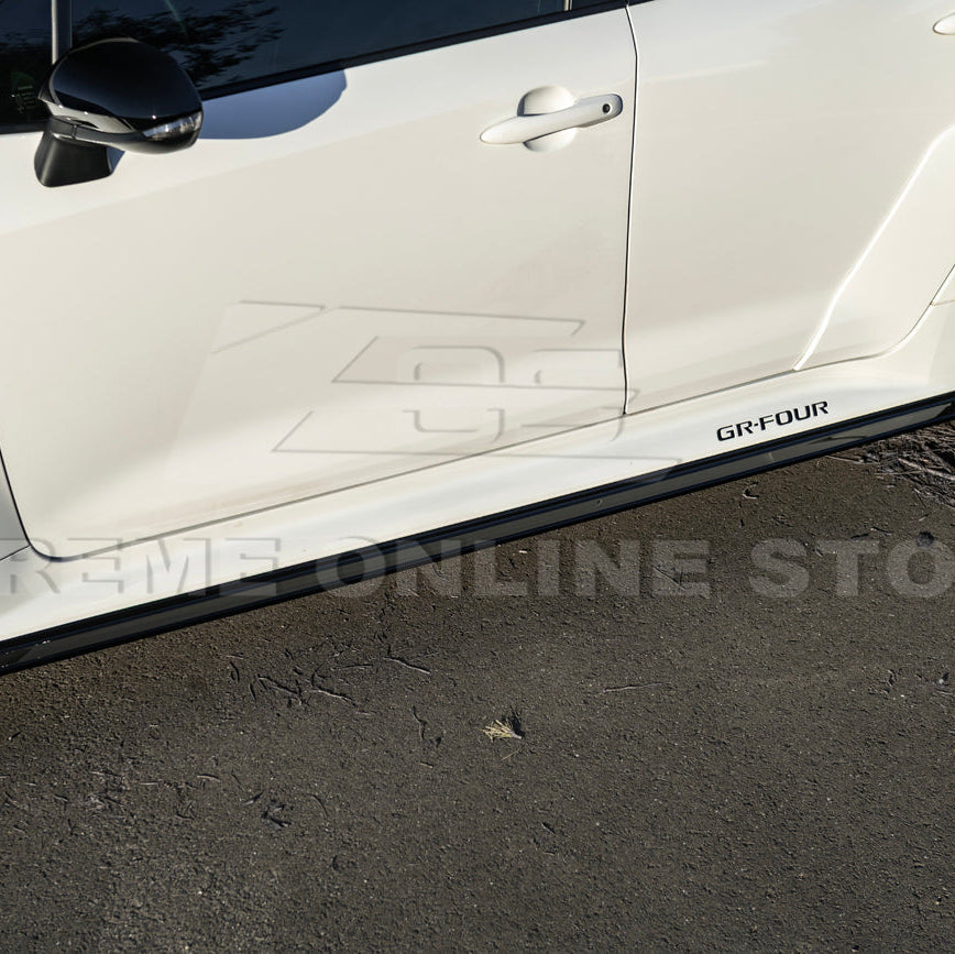 2025-Up Toyota GR Corolla Glossy Black Front Lip Side Skirts Rear Wing Spoiler image 13