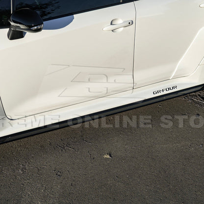 2025-Up Toyota GR Corolla Glossy Black Front Lip Side Skirts Rear Wing Spoiler image 13