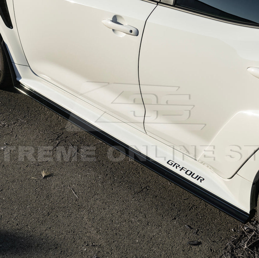2025-Up Toyota GR Corolla Glossy Black Front Lip Side Skirts Rear Wing Spoiler image 14