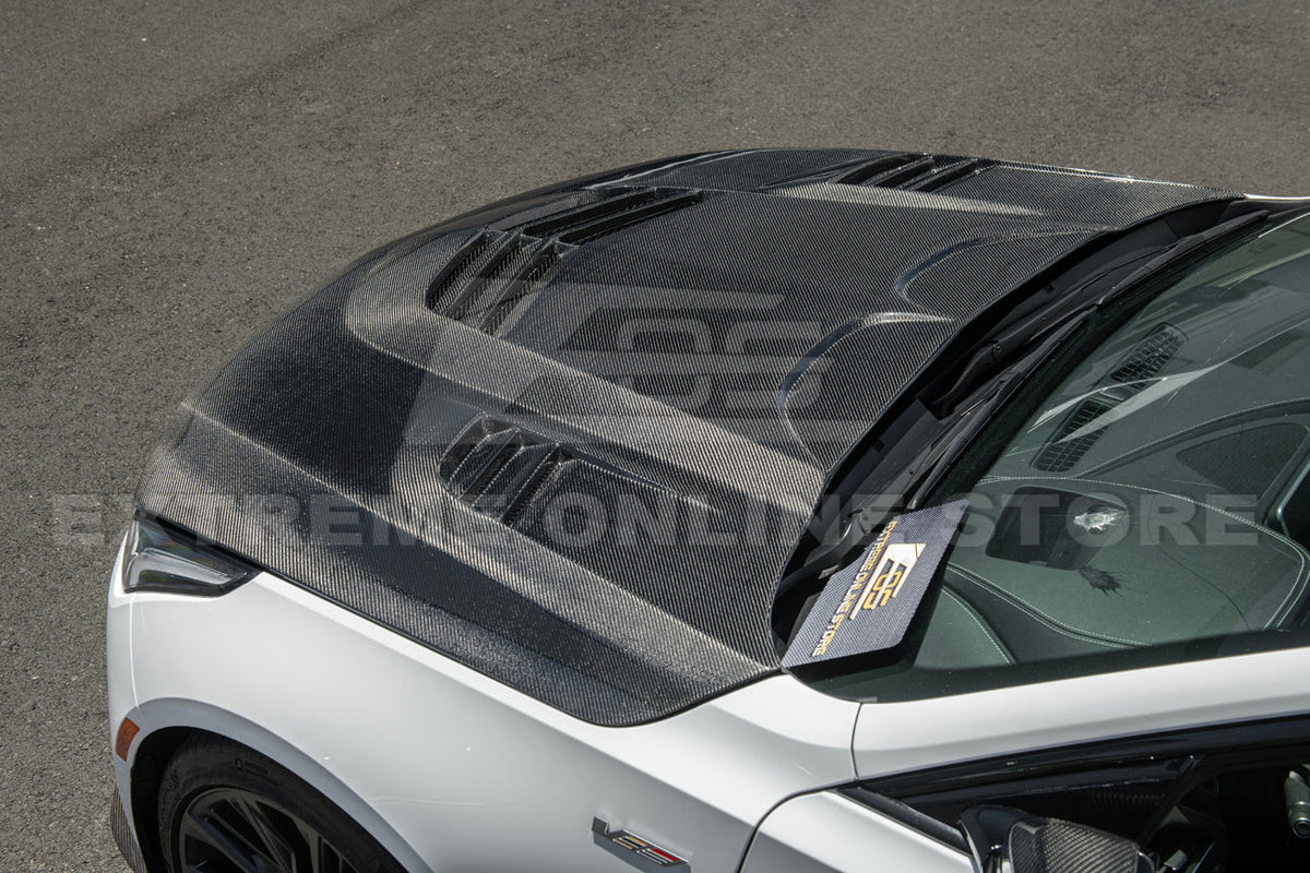 2020-Up Cadillac CT5 Front Vented Hood Trim Cover image 7