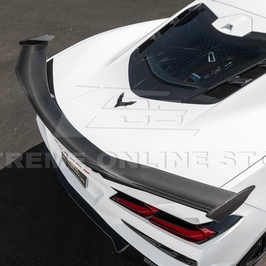 Z06 Conversion Corvette C8 All Model DRY CARBON FIBER Rear High Wing image 39