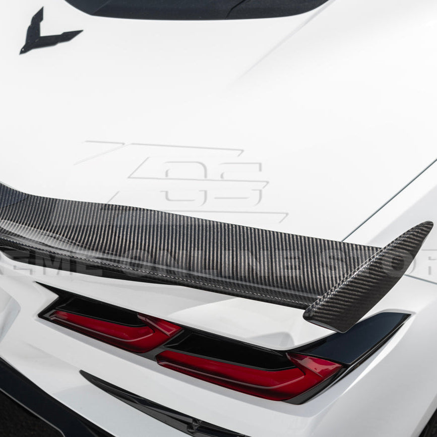Z06 Conversion Corvette C8 All Model DRY CARBON FIBER Rear High Wing image 41