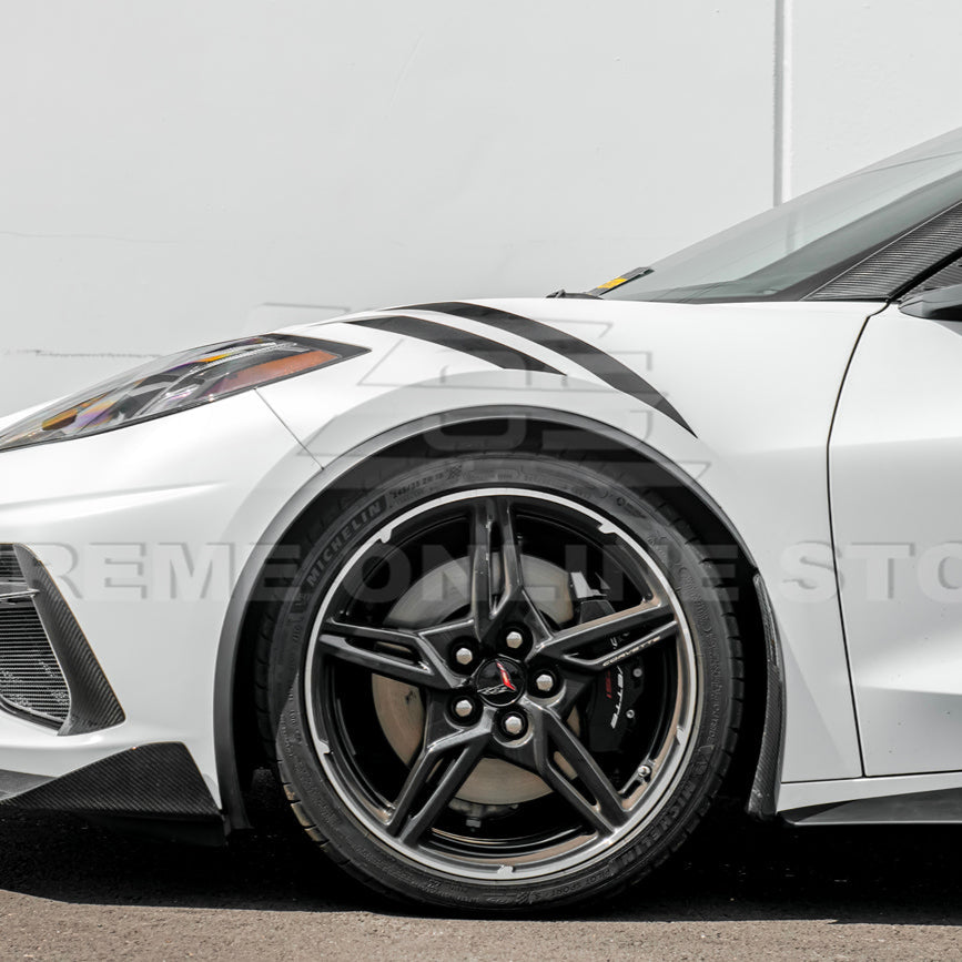 Chevrolet Corvette C8 Stingray DRY CARBON FIBER Side Wheel Fender image 26