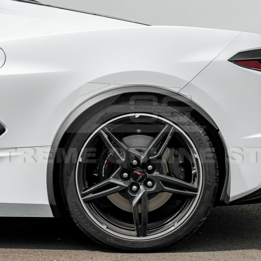 Chevrolet Corvette C8 Stingray DRY CARBON FIBER Side Wheel Fender image 12