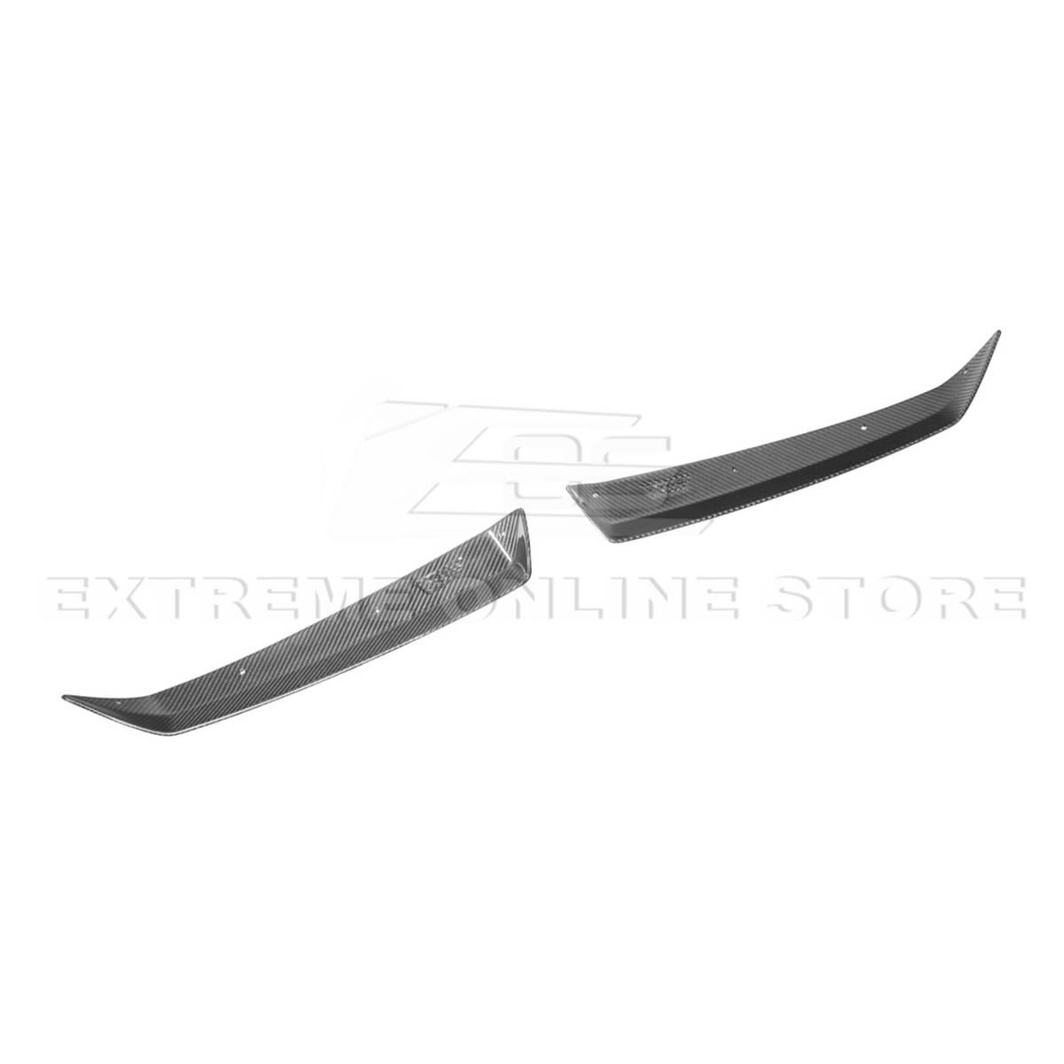 Corvette C8 Z06 DRY CARBON FIBER Wicker-bill Extension Winglets image 24