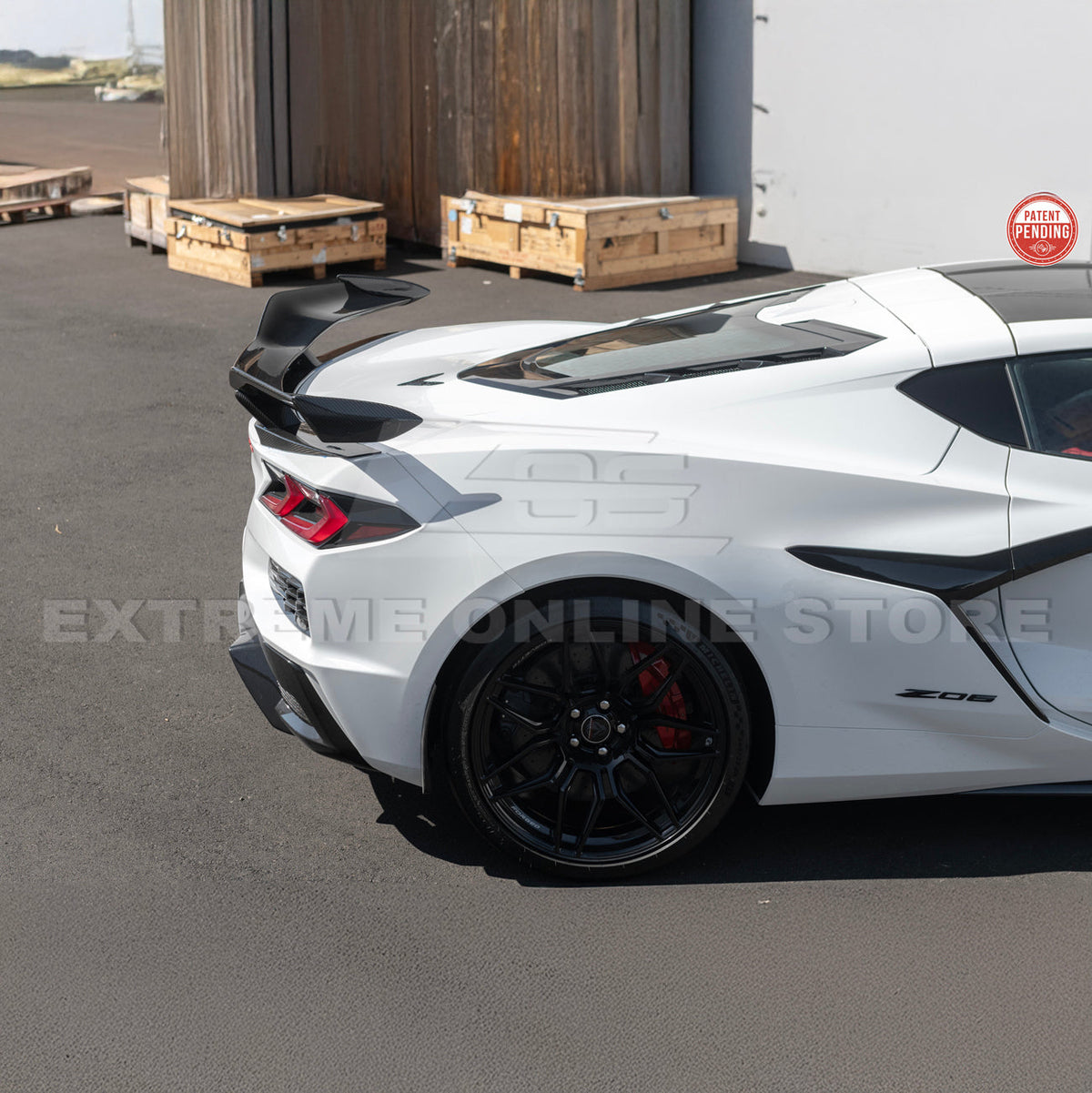 Z06 Conversion Corvette C8 All Model DRY CARBON FIBER Rear High Wing image 38