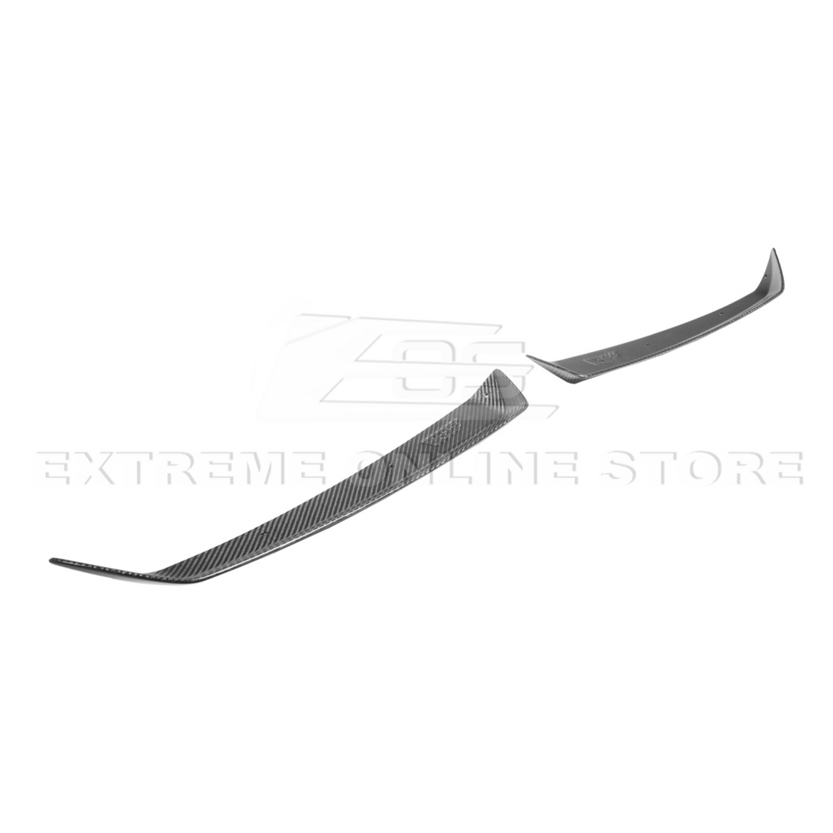 Corvette C8 Z06 DRY CARBON FIBER Wicker-bill Extension Winglets image 21