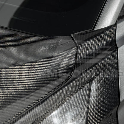 2018-23 Ford Mustang S550 | GTD Style Primed Black Front Side Vented Fenders image 12